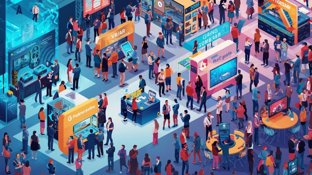 2026 Game Developers Conference infographic showing AI, VR/AR, indie games, and partnerships