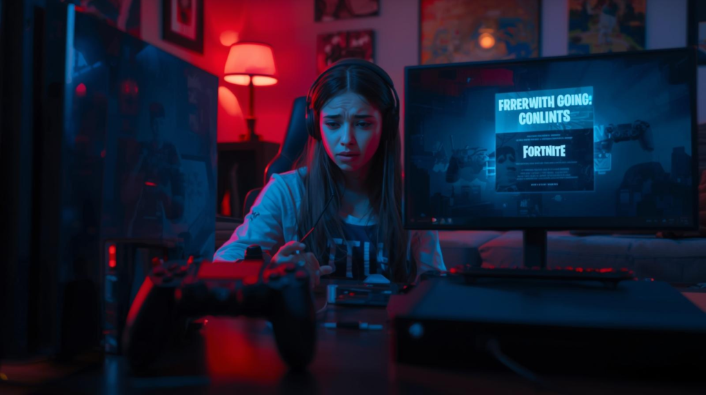 PS4 and Xbox showing Fortnite server error, gamer frustrated