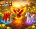 Best grow a garden pets including mythical dragon, phoenix, and unicorn above a glowing crop farm