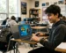 Student playing Fortnite unblocked at school on a Chromebook during break time